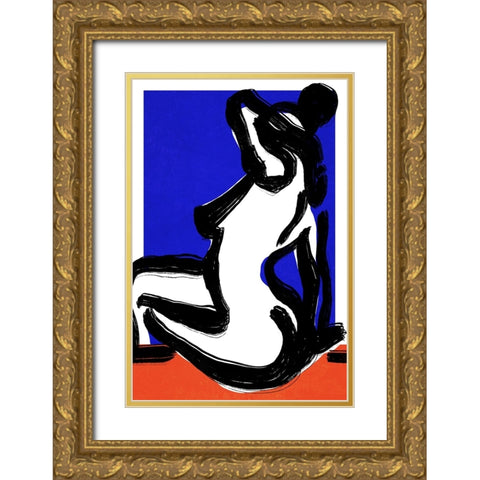 In The Heat Of The Night Gold Ornate Wood Framed Art Print with Double Matting by Treechild