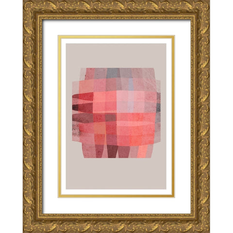 Knotted Gold Ornate Wood Framed Art Print with Double Matting by Treechild