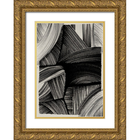 Straw No 1 Gold Ornate Wood Framed Art Print with Double Matting by Treechild