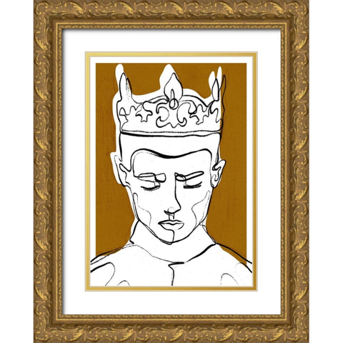 The Decision Gold Ornate Wood Framed Art Print with Double Matting by Treechild