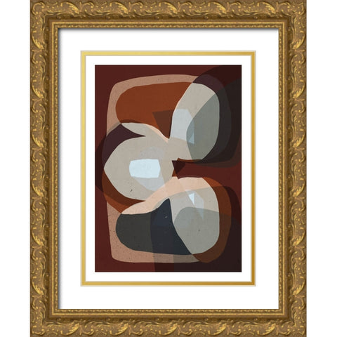 Trio Gold Ornate Wood Framed Art Print with Double Matting by Treechild