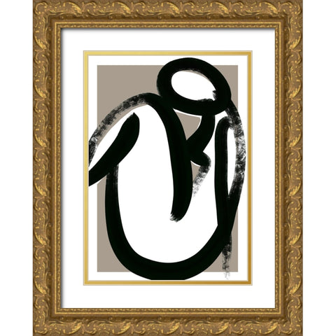 Closer Gold Ornate Wood Framed Art Print with Double Matting by Treechild