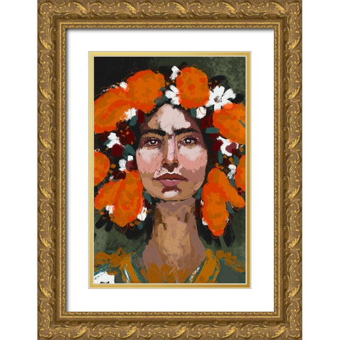 The Power Of Thoughts Gold Ornate Wood Framed Art Print with Double Matting by Treechild