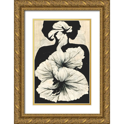 The Healing Gold Ornate Wood Framed Art Print with Double Matting by Treechild