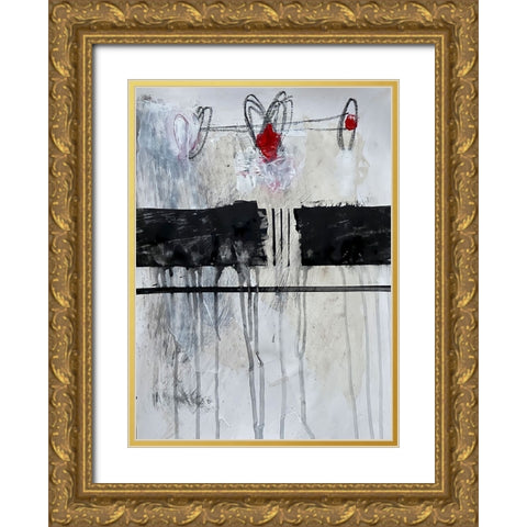 Fresh Start 5 Gold Ornate Wood Framed Art Print with Double Matting by Raposo, Afranio