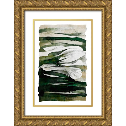 Between The Wall Gold Ornate Wood Framed Art Print with Double Matting by Treechild