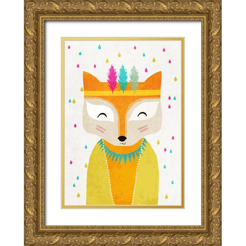 The Rainmaker Gold Ornate Wood Framed Art Print with Double Matting by Treechild