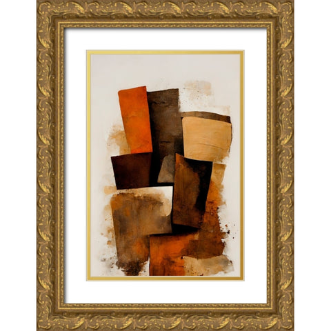 Turf Gold Ornate Wood Framed Art Print with Double Matting by Treechild