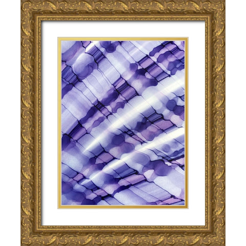 Purple Moon Gold Ornate Wood Framed Art Print with Double Matting by Mann, Tara