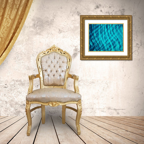 Teally Ripple horizontal Gold Ornate Wood Framed Art Print with Double Matting by Mann, Tara