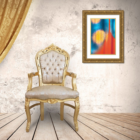 Untitled Gold Ornate Wood Framed Art Print with Double Matting by Ali Amir, Abbas