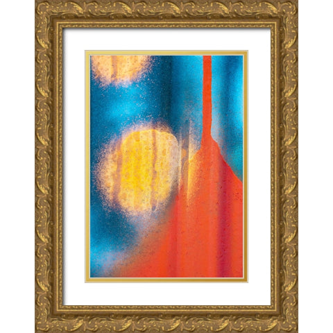 Untitled Gold Ornate Wood Framed Art Print with Double Matting by Ali Amir, Abbas