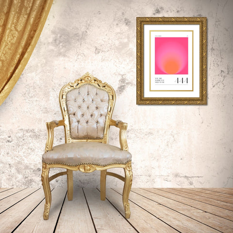 444 Gold Ornate Wood Framed Art Print with Double Matting by Castillo, Valeria