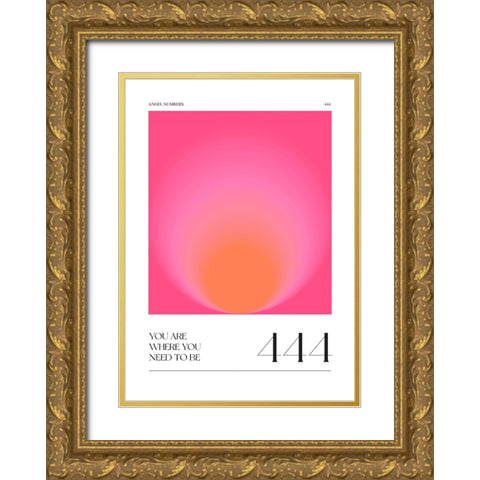 444 Gold Ornate Wood Framed Art Print with Double Matting by Castillo, Valeria