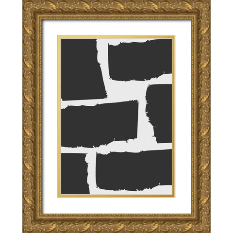 Maze Gold Ornate Wood Framed Art Print with Double Matting by Grace Agustin, Wendy