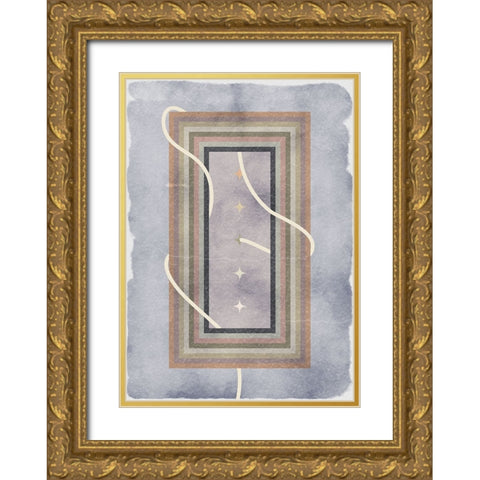 Soul in a frame Gold Ornate Wood Framed Art Print with Double Matting by Elmoudden, Omar
