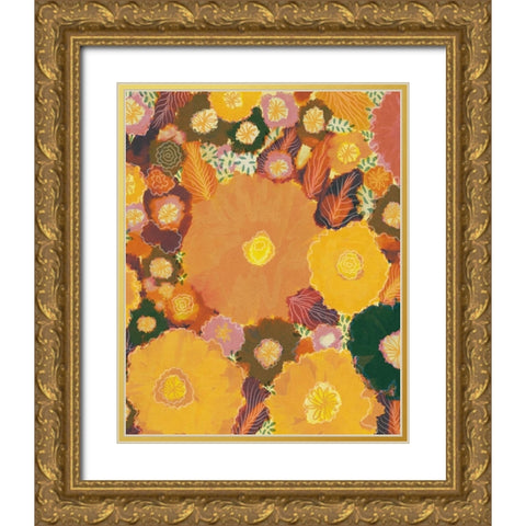 Magic Garden Gold Ornate Wood Framed Art Print with Double Matting by Galitsyna, Alisa
