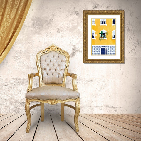 Lisbon Gold Ornate Wood Framed Art Print with Double Matting by Tomljanovic, Maja
