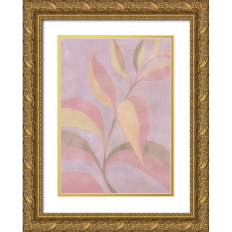 Haneul leaves Gold Ornate Wood Framed Art Print with Double Matting by Laiz Blursbyai, Rosana