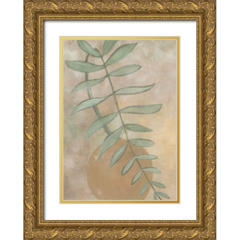 Sang vase with branch Gold Ornate Wood Framed Art Print with Double Matting by Laiz Blursbyai, Rosana