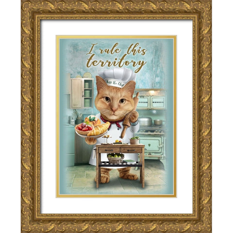 My Territory Gold Ornate Wood Framed Art Print with Double Matting by Lawless, Adam