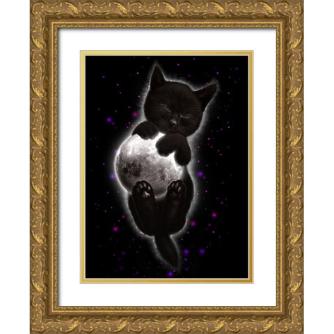 Norma Gold Ornate Wood Framed Art Print with Double Matting by Lawless, Adam