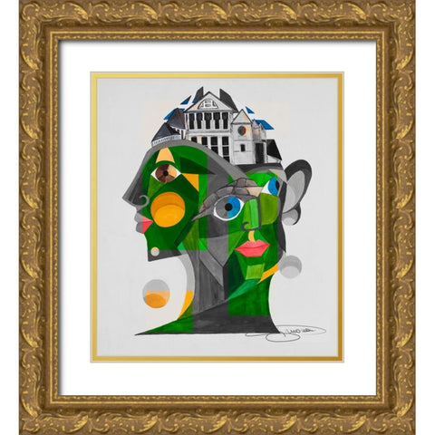 St. Andrews- Home of Golf Gold Ornate Wood Framed Art Print with Double Matting by Florea, Simona