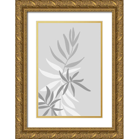 Baahir greenery Gold Ornate Wood Framed Art Print with Double Matting by Laiz Blursbyai, Rosana