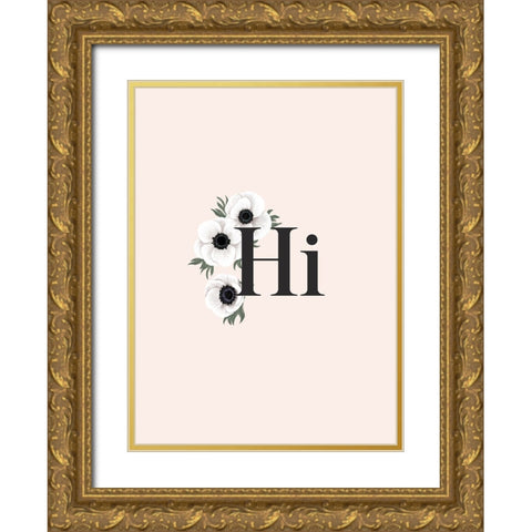 Anemone Hi Gold Ornate Wood Framed Art Print with Double Matting by Laiz Blursbyai, Rosana
