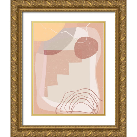 Stairway to Heaven Gold Ornate Wood Framed Art Print with Double Matting by Demir, Aylin