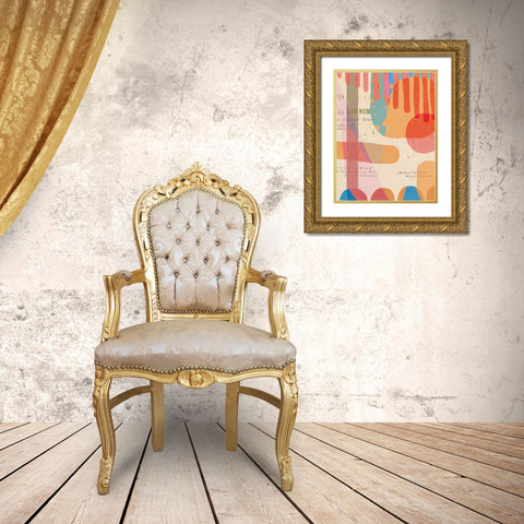 Hot off the Press Gold Ornate Wood Framed Art Print with Double Matting by Demir, Aylin