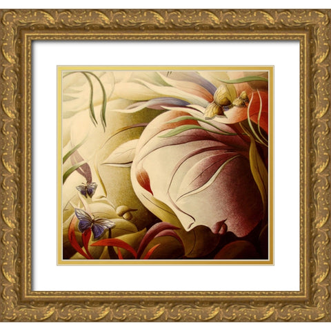 Mother Nature Gold Ornate Wood Framed Art Print with Double Matting by Mukherjee, Dhananjoy
