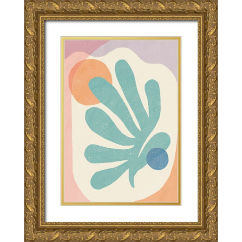 Sun a Moon Gold Ornate Wood Framed Art Print with Double Matting by Demir, Aylin