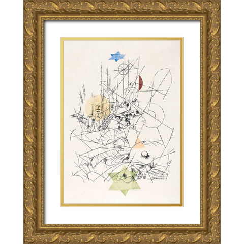 Hope and Destruction 1916 Gold Ornate Wood Framed Art Print with Double Matting by Pictufy