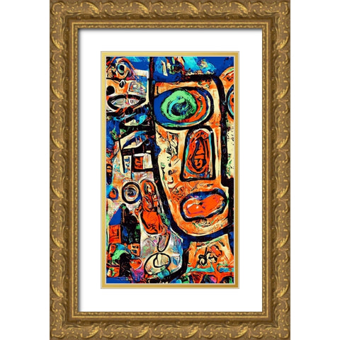 Blick vint Gold Ornate Wood Framed Art Print with Double Matting by Baco, Velibor