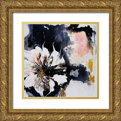 Dalie Gold Ornate Wood Framed Art Print with Double Matting by Wattre, Francoise