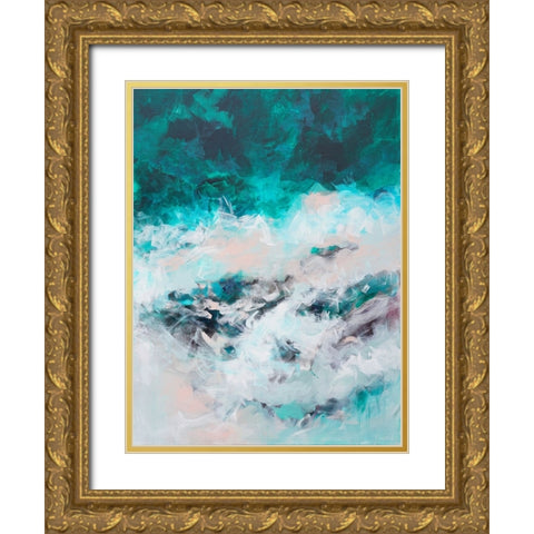 The Sound of the Sea Gold Ornate Wood Framed Art Print with Double Matting by Wattre, Francoise