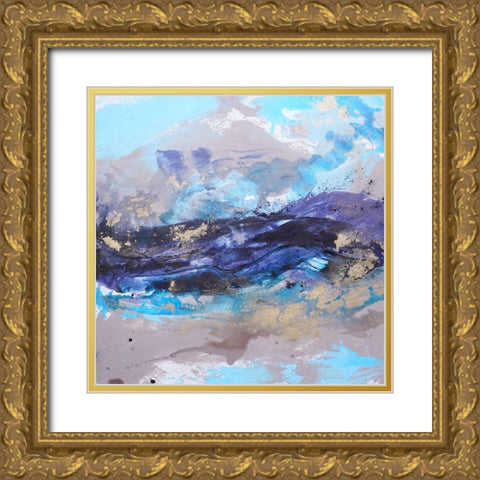 Ocean Breeze 2 Gold Ornate Wood Framed Art Print with Double Matting by Wattre, Francoise