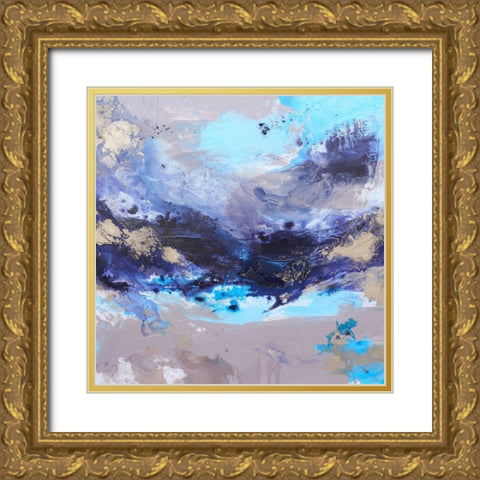 Ocean Breeze 1 Gold Ornate Wood Framed Art Print with Double Matting by Wattre, Francoise