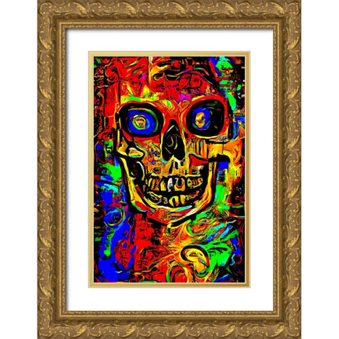 End Gold Ornate Wood Framed Art Print with Double Matting by Baco, Velibor