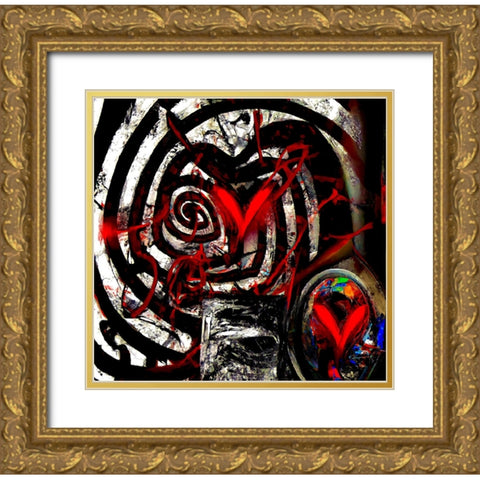 Lovt Gold Ornate Wood Framed Art Print with Double Matting by Baco, Velibor