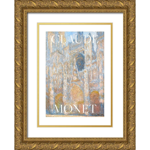 The Cour dAlbane Gold Ornate Wood Framed Art Print with Double Matting by Pictufy