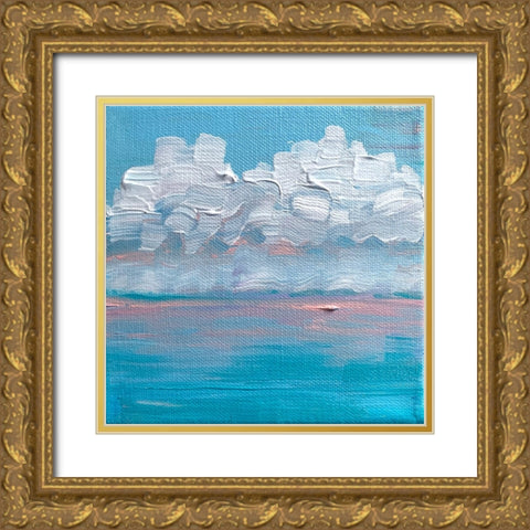 Candy Sunrise Gold Ornate Wood Framed Art Print with Double Matting by Key and Sea