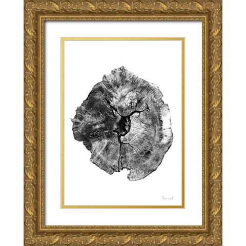 Oak Log Gold Ornate Wood Framed Art Print with Double Matting by Hobday, Dan