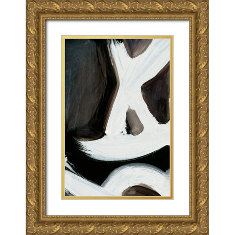 Connected No2 Gold Ornate Wood Framed Art Print with Double Matting by Hobday, Dan