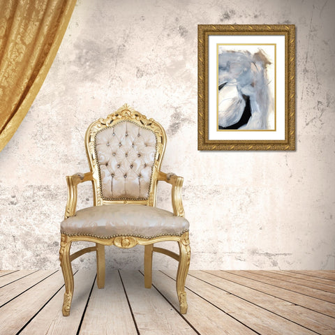 Windy Gold Ornate Wood Framed Art Print with Double Matting by Hobday, Dan