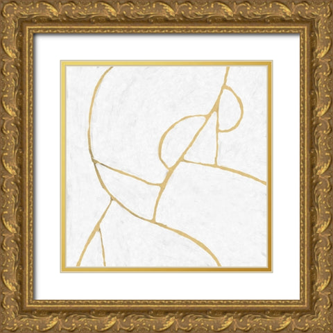 Delight Gold Ornate Wood Framed Art Print with Double Matting by Hobday, Dan