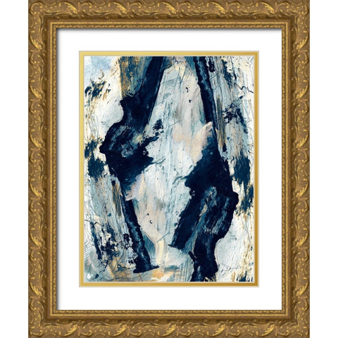 Glacier Gold Ornate Wood Framed Art Print with Double Matting by Hobday, Dan