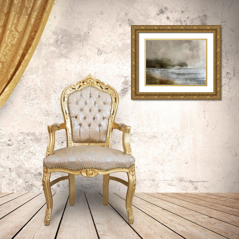 Dusk Gold Ornate Wood Framed Art Print with Double Matting by Hobday, Dan