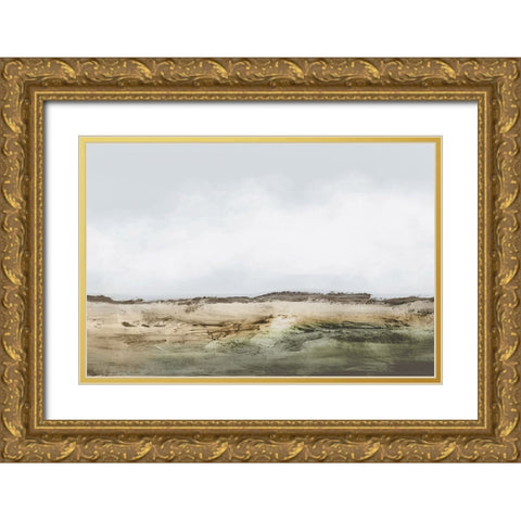 Cliffs Gold Ornate Wood Framed Art Print with Double Matting by Hobday, Dan